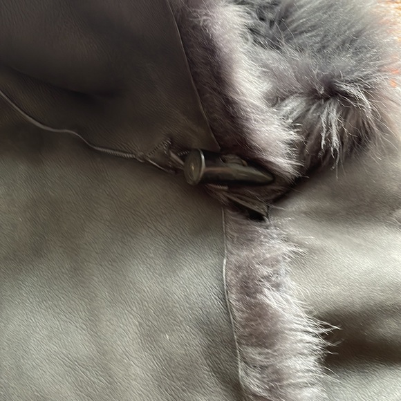 All Saints Caradon Shearling Jacket US 0 - Picture 5 of 9